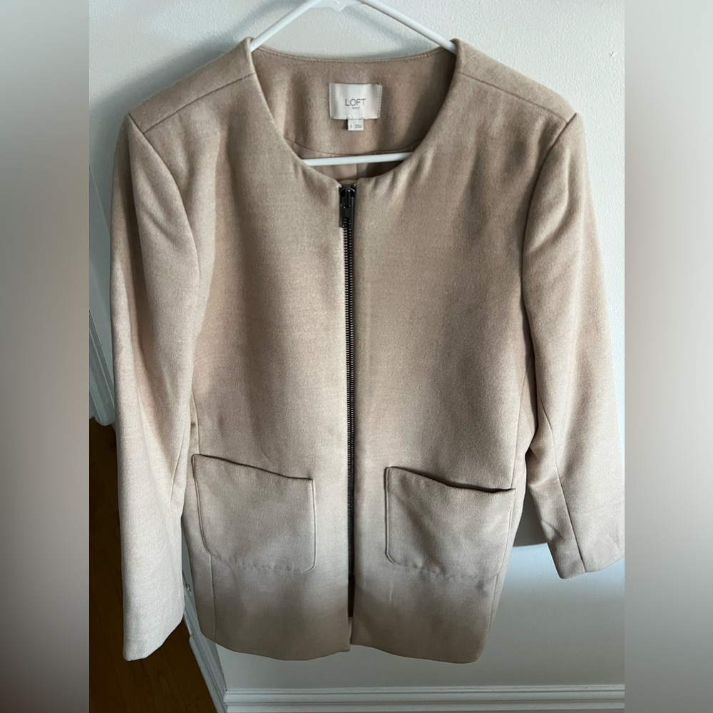 Barely worn tan loft jacket